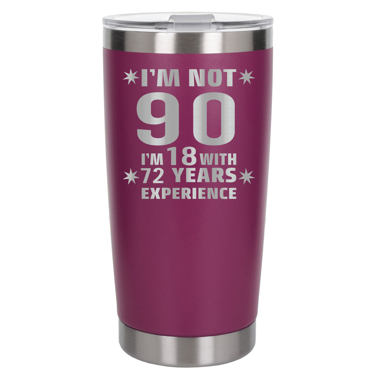 Dark Pink Thermal Metal Coffee Cup