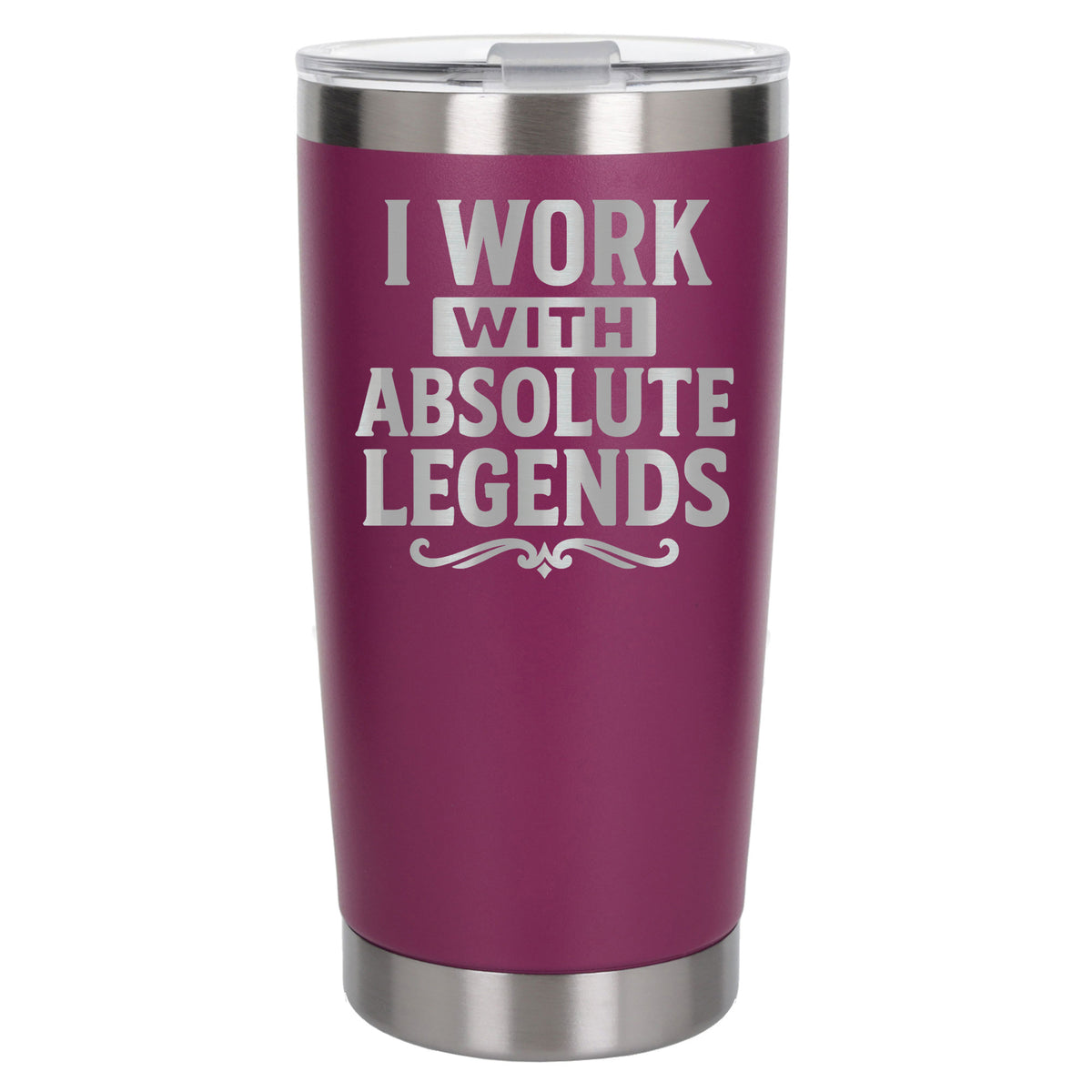 Dark Pink Thermal Metal Coffee Cup