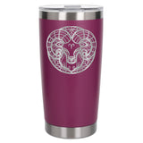 Dark Pink Thermal Metal Coffee Cup