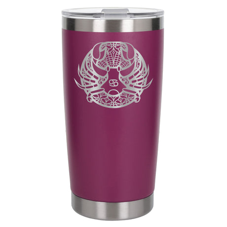 Dark Pink Thermal Metal Coffee Cup