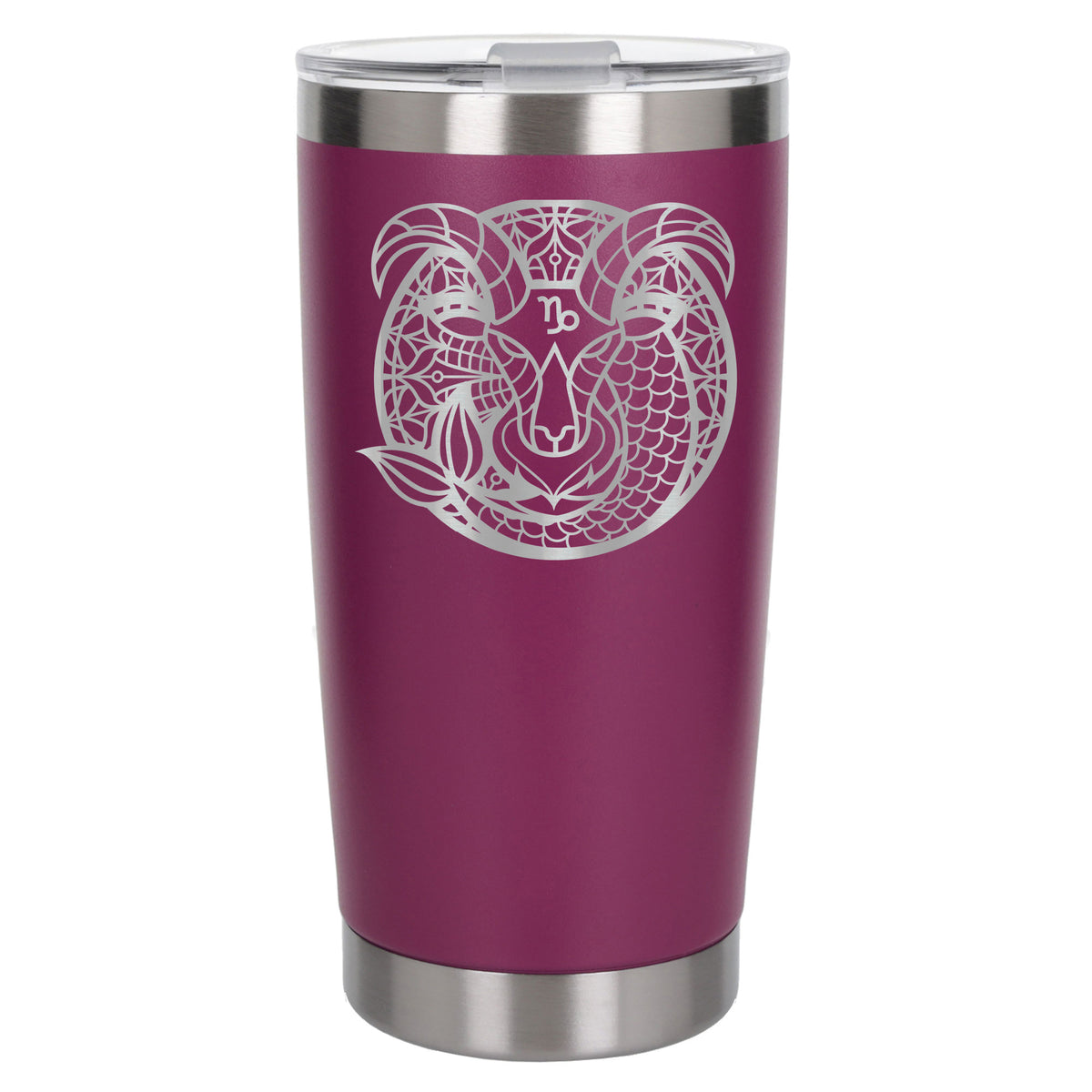 Dark Pink Thermal Metal Coffee Cup