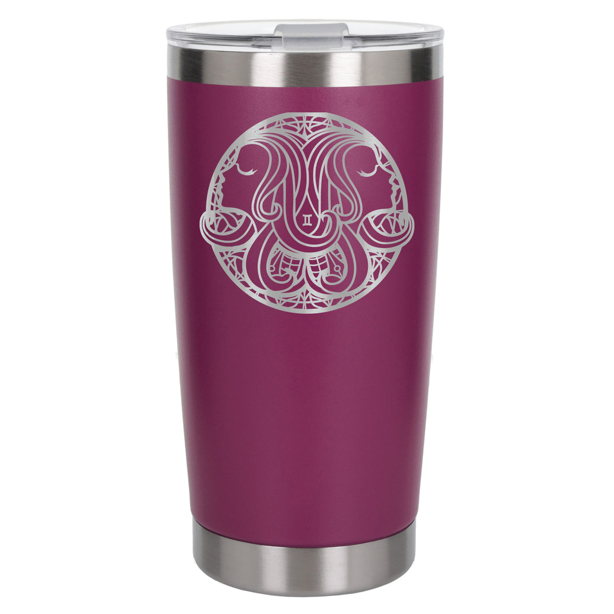 Dark Pink Thermal Metal Coffee Cup