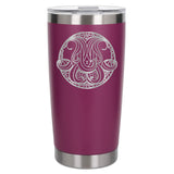 Dark Pink Thermal Metal Coffee Cup