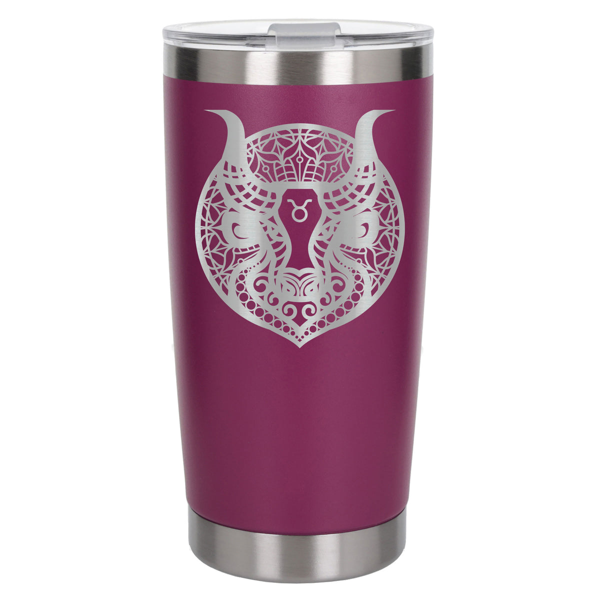 Dark Pink Thermal Metal Coffee Cup