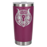 Dark Pink Thermal Metal Coffee Cup