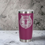Dark Pink Thermal Metal Coffee Cup