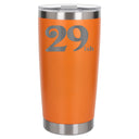 Orange Thermal Metal Coffee Cup