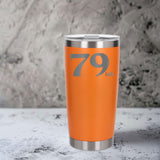 Orange Thermal Metal Coffee Cup