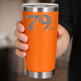 Orange Thermal Metal Coffee Cup