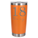 Orange Thermal Metal Coffee Cup