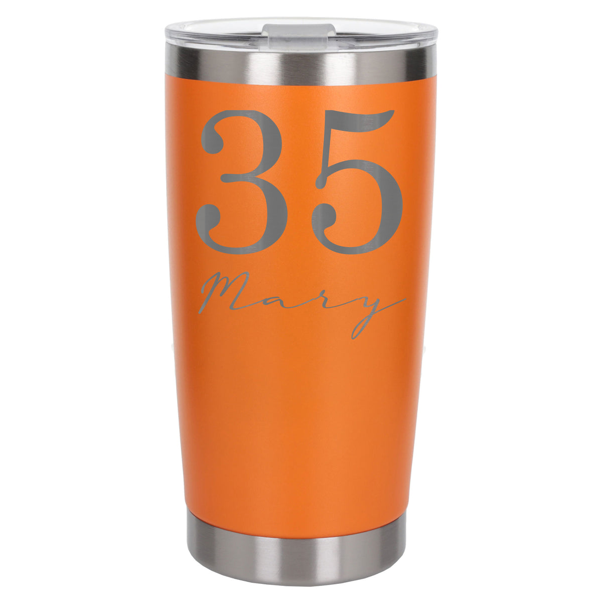 Orange Thermal Metal Coffee Cup