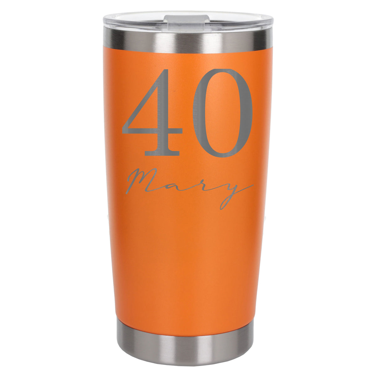 Orange Thermal Metal Coffee Cup