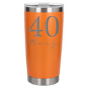 Orange Thermal Metal Coffee Cup