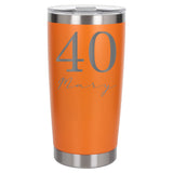 Orange Thermal Metal Coffee Cup