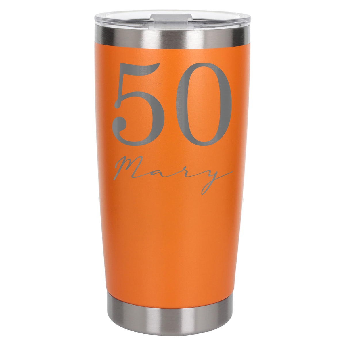 Orange Thermal Metal Coffee Cup