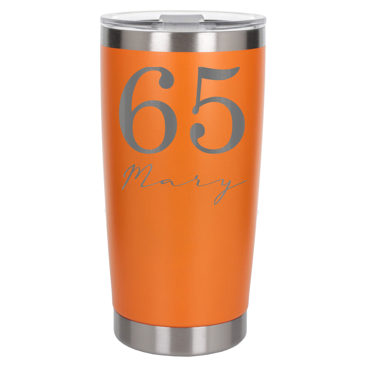 Orange Thermal Metal Coffee Cup