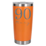 Orange Thermal Metal Coffee Cup