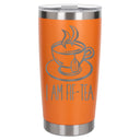 Orange Thermal Metal Coffee Cup