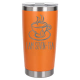 Orange Thermal Metal Coffee Cup