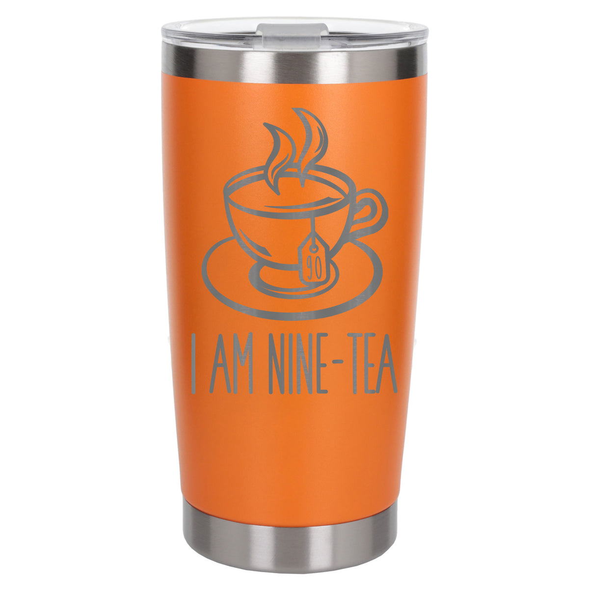 Orange Thermal Metal Coffee Cup