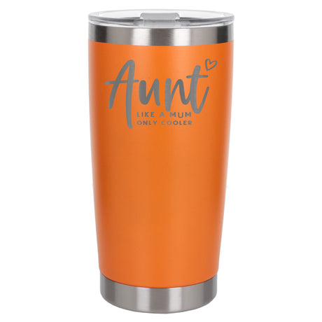 Orange Thermal Metal Coffee Cup
