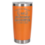 Orange Thermal Metal Coffee Cup
