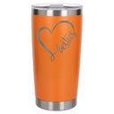 Orange Thermal Metal Coffee Cup