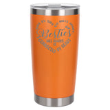 Orange Thermal Metal Coffee Cup