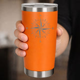 Orange Thermal Metal Coffee Cup
