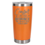 Orange Thermal Metal Coffee Cup