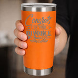 Orange Thermal Metal Coffee Cup