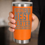 Orange Thermal Metal Coffee Cup