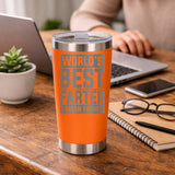 Orange Thermal Metal Coffee Cup