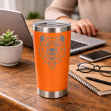 Orange Thermal Metal Coffee Cup