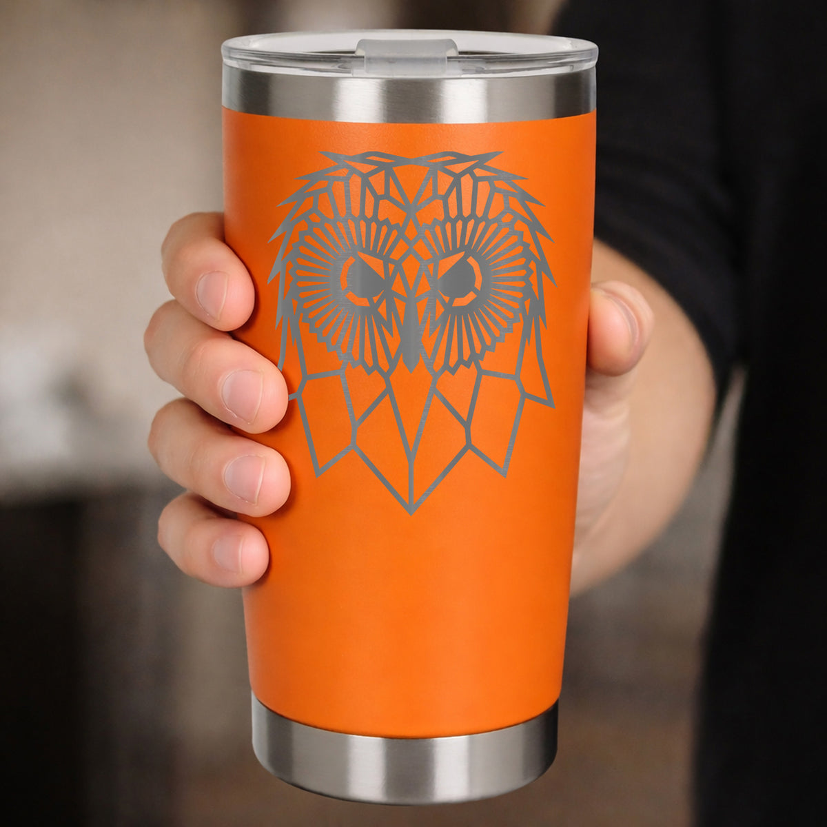 Orange Thermal Metal Coffee Cup
