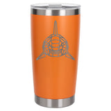 Orange Thermal Metal Coffee Cup