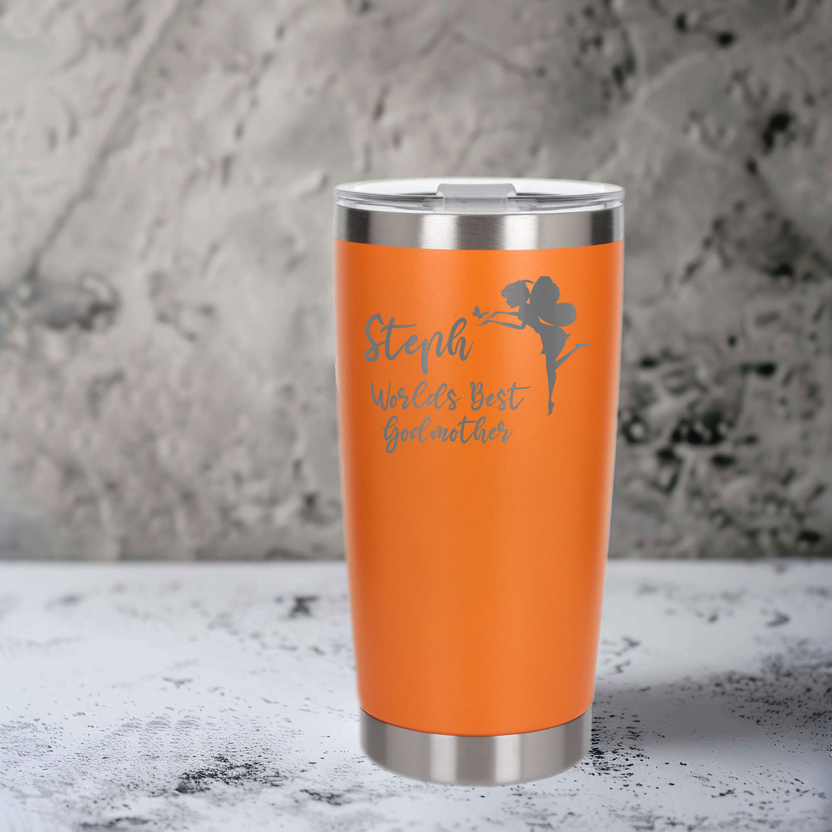 Orange Thermal Metal Coffee Cup