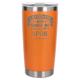 Orange Thermal Metal Coffee Cup