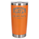 Orange Thermal Metal Coffee Cup