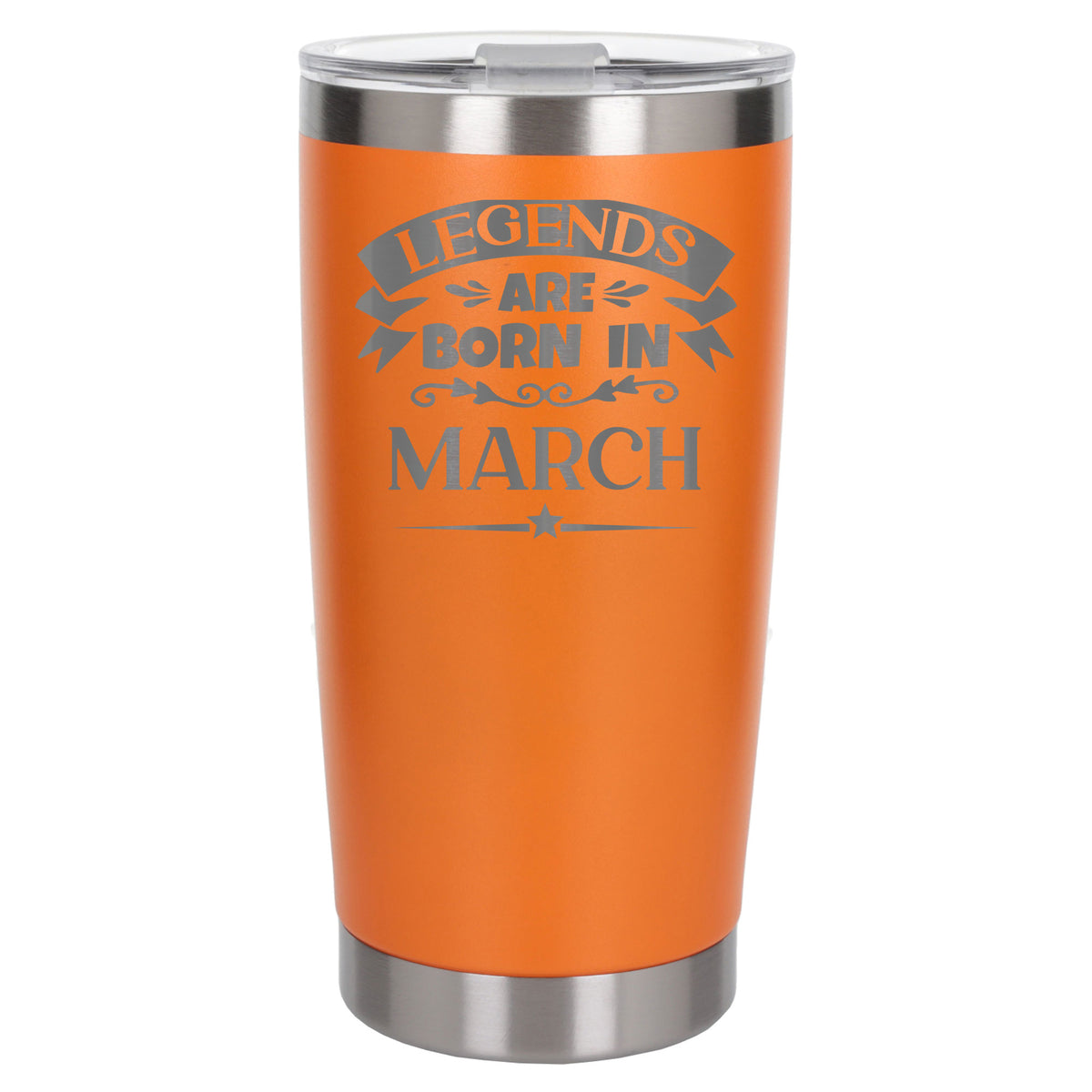 Orange Thermal Metal Coffee Cup