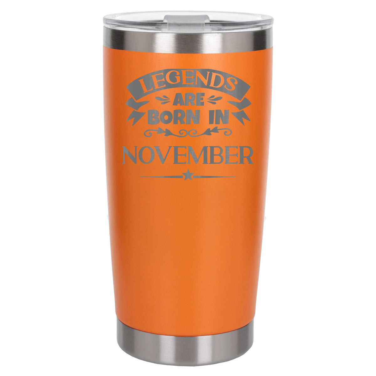 Orange Thermal Metal Coffee Cup