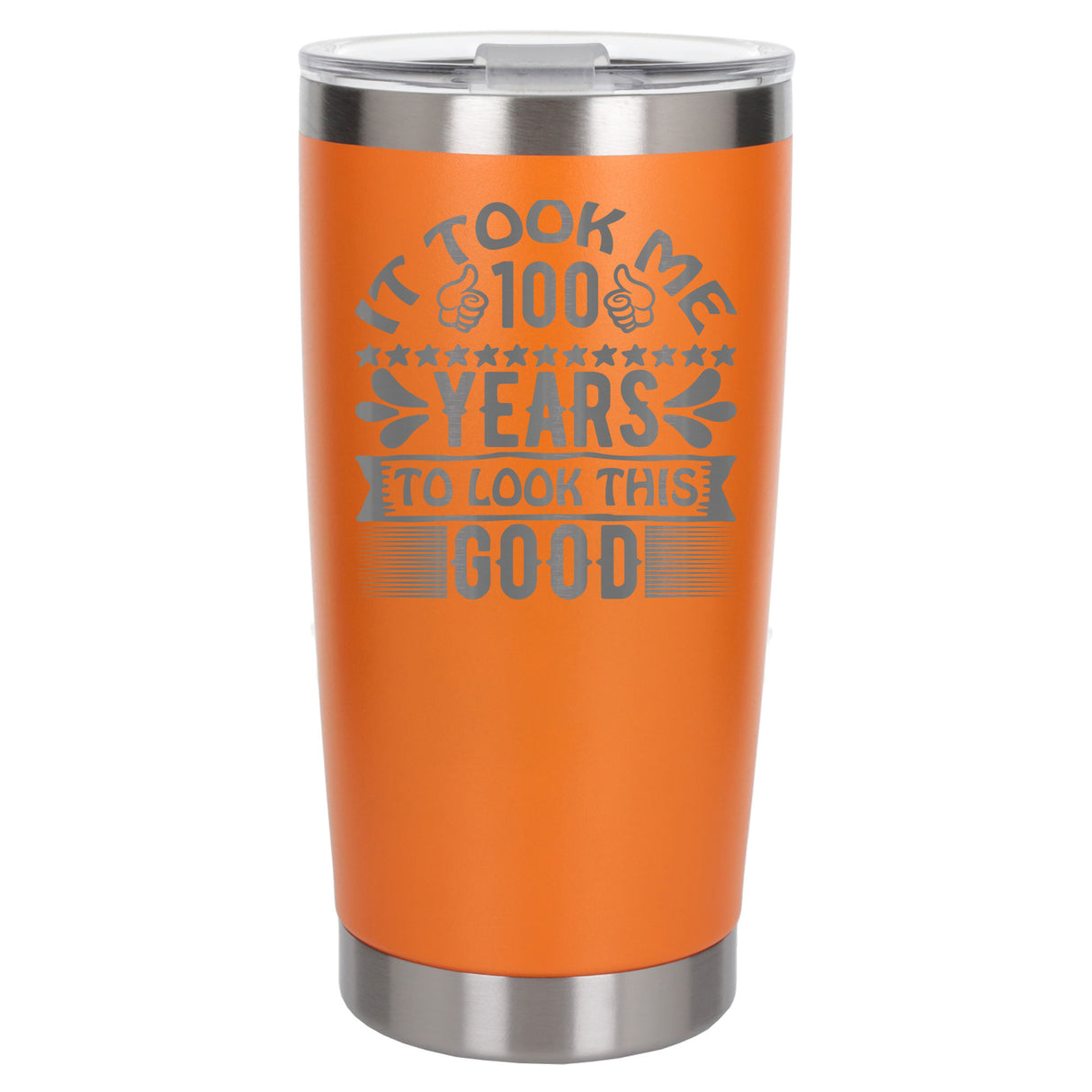 Orange Thermal Metal Coffee Cup