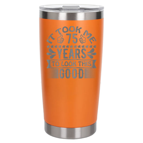Orange Thermal Metal Coffee Cup