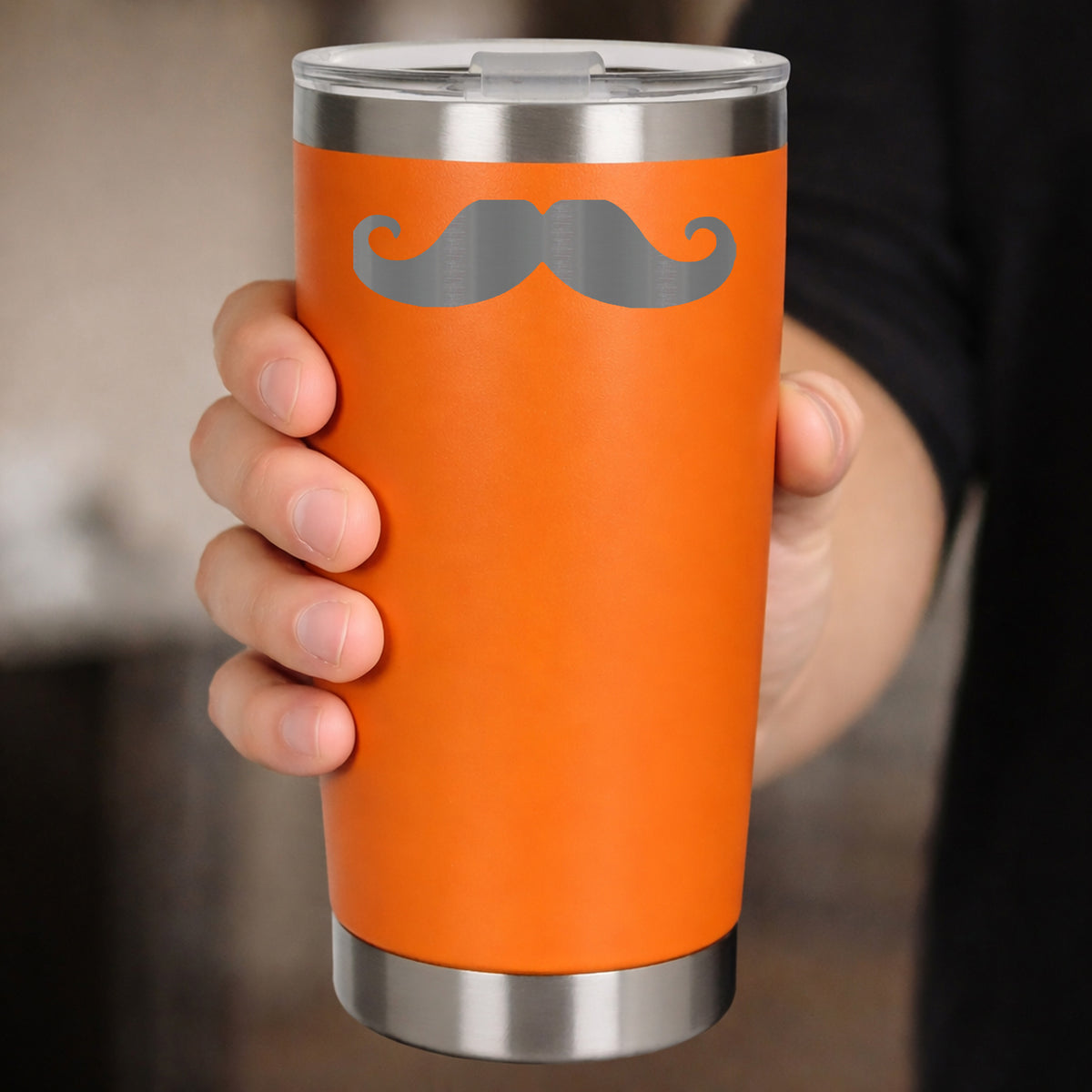 Orange Thermal Metal Coffee Cup
