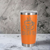 Orange Thermal Metal Coffee Cup