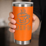 Orange Thermal Metal Coffee Cup