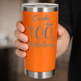 Orange Thermal Metal Coffee Cup