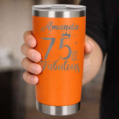 Orange Thermal Metal Coffee Cup