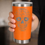 Orange Thermal Metal Coffee Cup