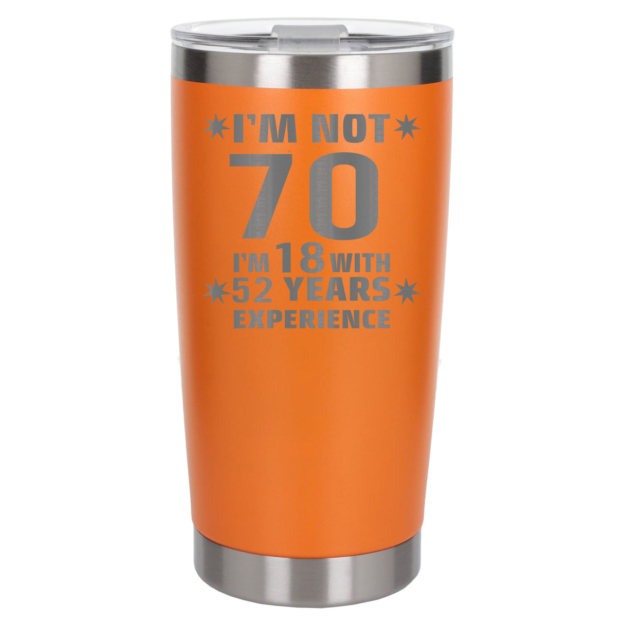 Orange Thermal Metal Coffee Cup